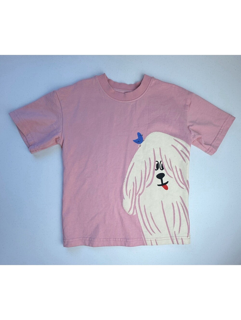 H&M Dog/ Bird Graphic Tee Size 3-4T
